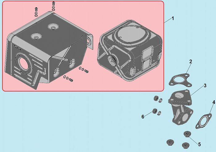 12 ГЛУШИТЕЛЬ МОТОПОМПА CHAMPION GP100E